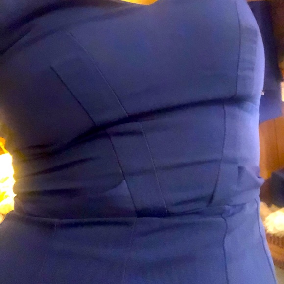 Navy/Royal blue H&M fitted dress - Picture 7 of 16